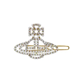 Vivienne Westwood Brass Hair Clips Women's Gold