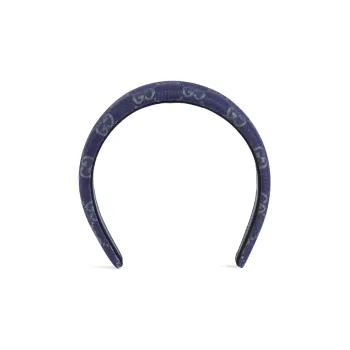 GUCCI GG Sheepskin Headbands Women's Blue