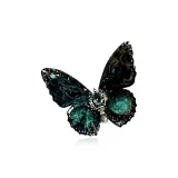 Black Green Butterfly
