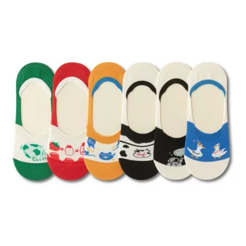 MANCHU No Show Socks Women's 6 Pack