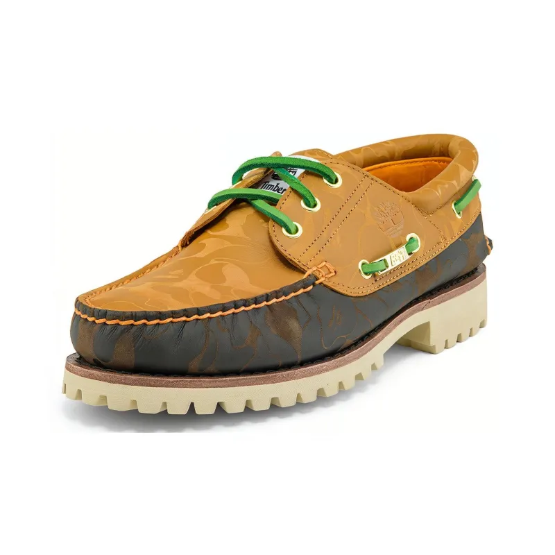 Timberland BAPE X 3-Eye Classic 'Wheat Camo'-2