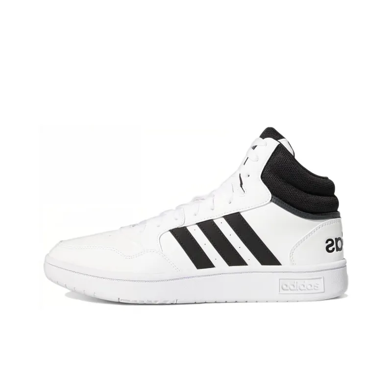 Adidas Hoops 3.0 Mid Classic Vintage Core Black Cloud White-0