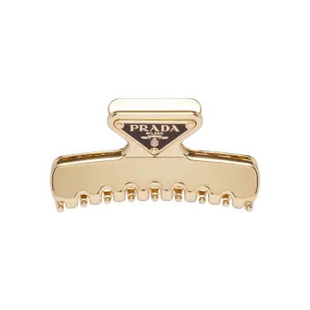 PRADA Logo Plaque Hair Clip