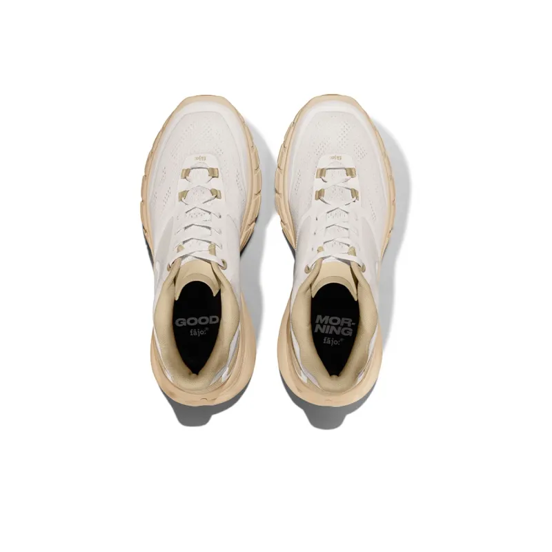 FAJO Running Shoes Unisex Low Top White/Apricot-6