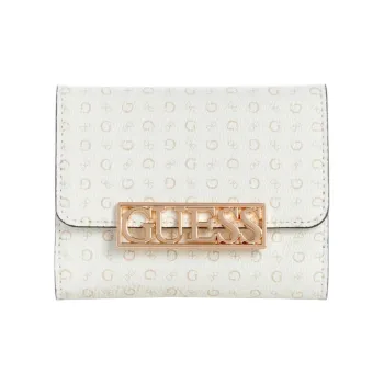 GUESS Canvas Wallet Women's White