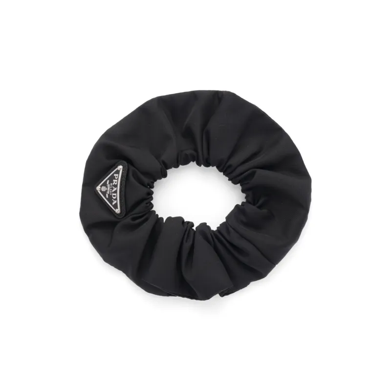 PRADA Triangle logo Scrunchie-0
