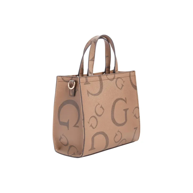 GUESS Faux Leather Handbag Mini Women's Brown-1