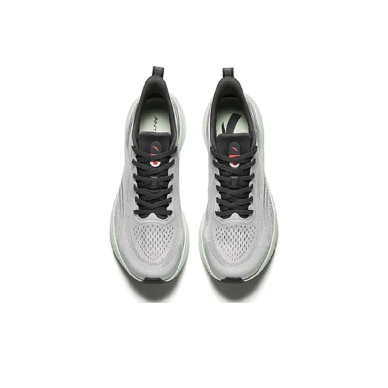 Anta Hydrogen Run 6th Generation Cushioning Wear Resistant Low Top Running Shoes Men's Gray-2