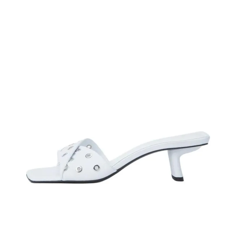 By Far Rocco Other Quiet Slide Slippers Women's White-0