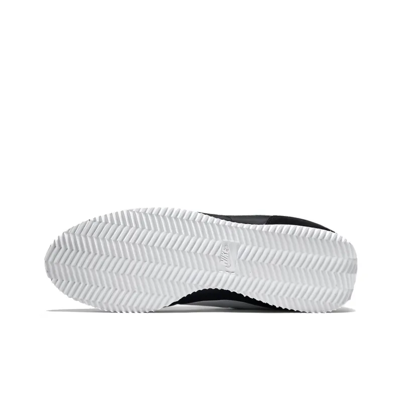 Nike Cortez Basic Nylon Black White Metallic Silver-5