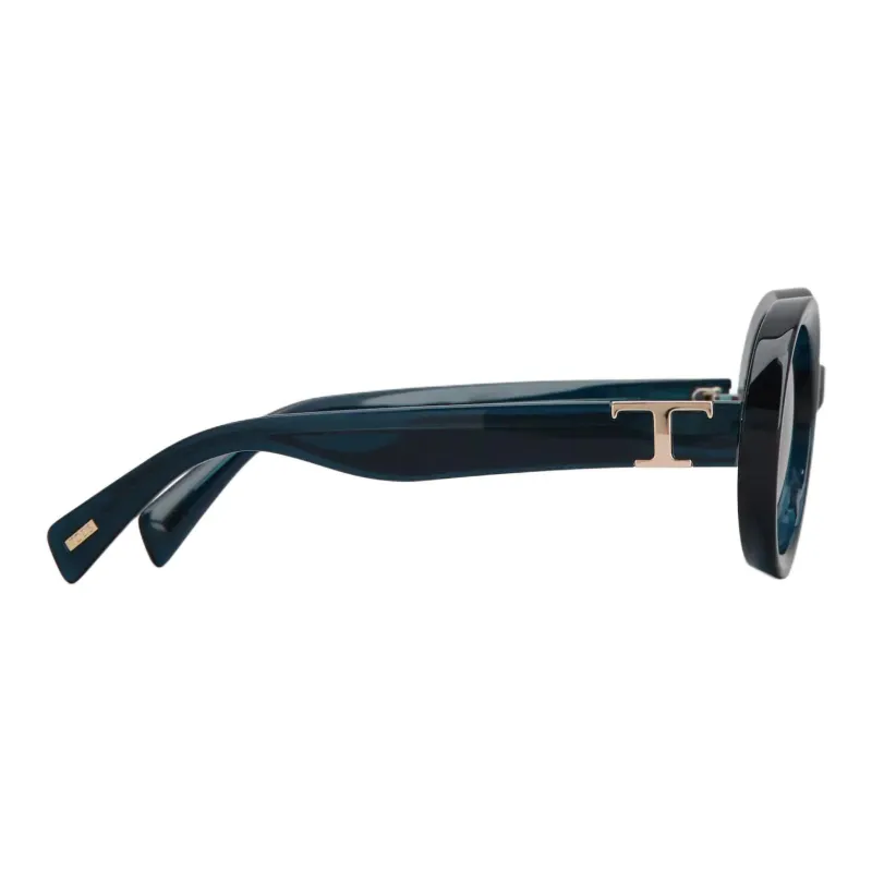 TOD'S Oval Sunglasses Women's Blue-2