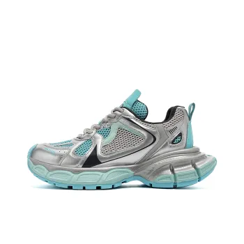 EBLAN Low Top Chunky Sneakers Women's Gray Blue