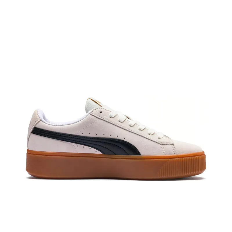 PUMA Vikky Stacked Retro Casual Skateboarding Shoes White Women's-1