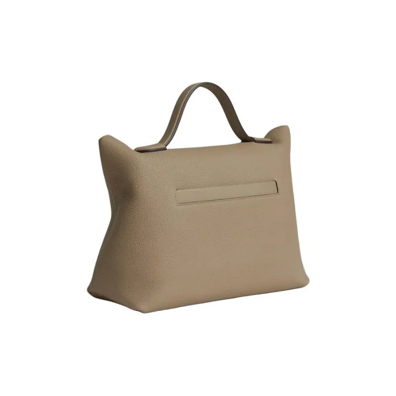 HERMES 24/24 Togo Calfskin With Swift Calfskin Shoulder Bag Crossbody Bag Handbag Women's Tan-2