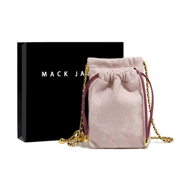 MACKJANICE Polyurethane Cell Phone Pouch Women's Lilac With Pink-0