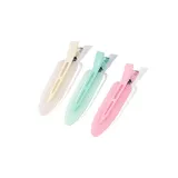 Jelly Color Hair Clips[White Pink Green]1 Pair Each