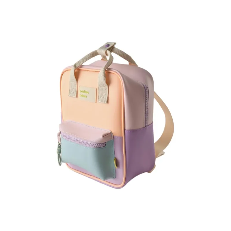 ZARA Thermoplastic Polyurethane Backpack Mini Women's Blue & Pink-1