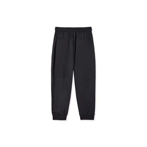 Cabbeen Knitted Sports Pants Men's Coal Black-1