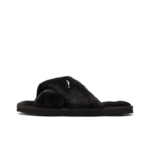 Puma Women's Fluff X Strap Slide 'Black'