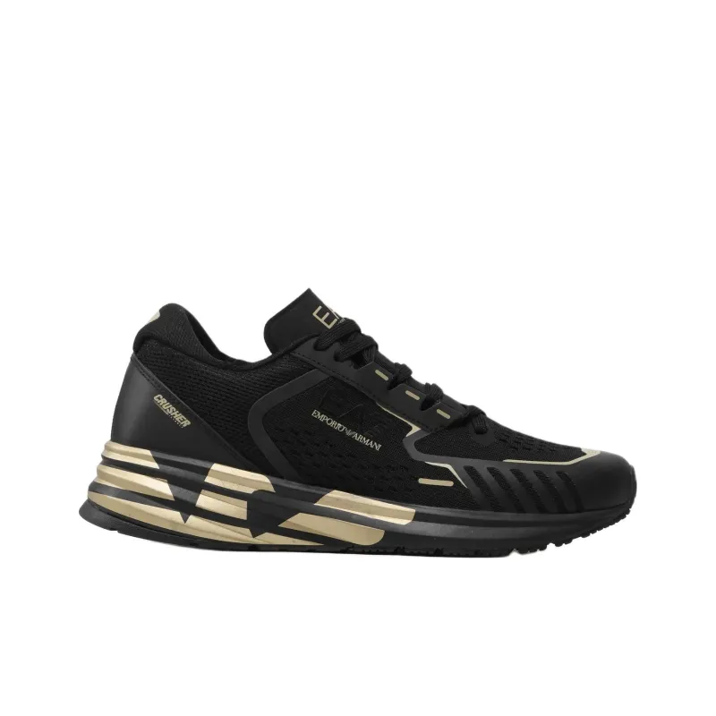 EMPORIO ARMANI EA7 Low Top Casual Shoes Men's Black-1