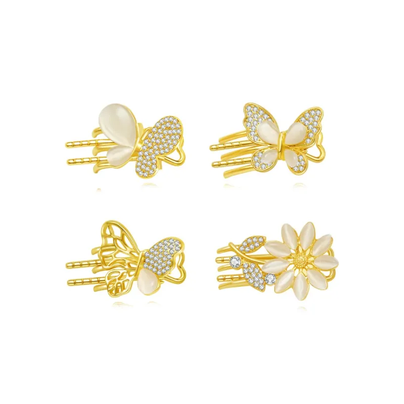 AGOVSKI Alloy+Resin+Synthetic Cubic Zirconia Hair Clips Women's-0
