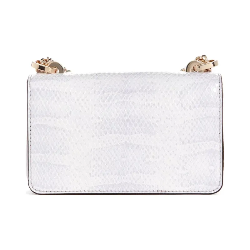 GUESS Snake Skin Textured Faux Leather Shoulder Bag Crossbody Bag Mini Women's Purple-2