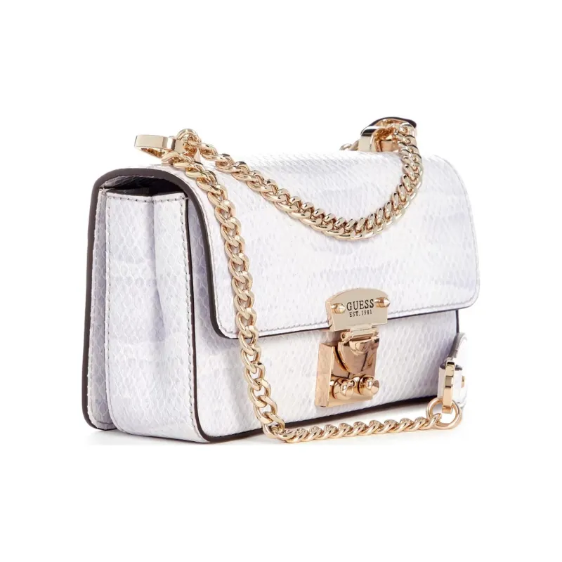 GUESS Snake Skin Textured Faux Leather Shoulder Bag Crossbody Bag Mini Women's Purple-1