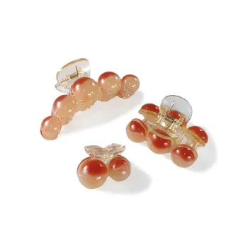 ZWU Hair Clips Women's Litchi Color