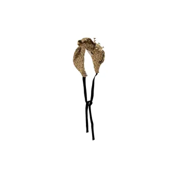 GUCCI Metallic Floral Statement Headband