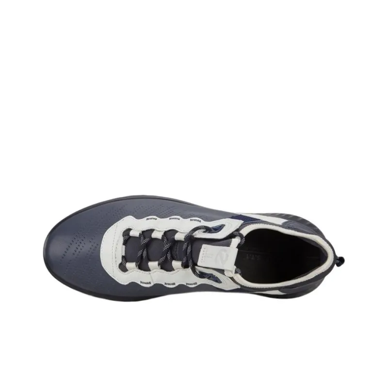 Ecco Low Top Casual Shoes Men's Gray Blue-4