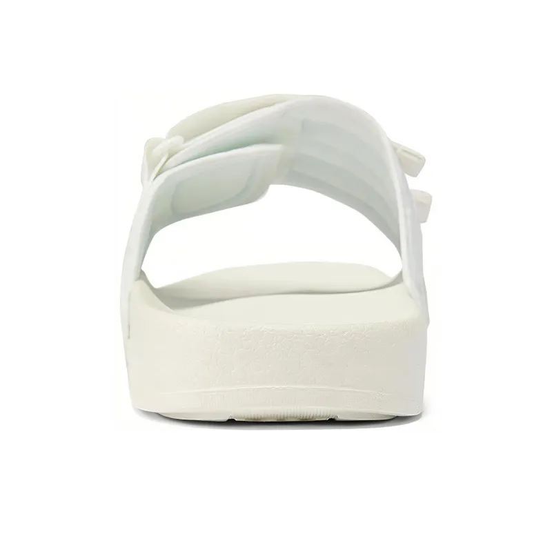 Kappa EVA Stitching Quiet Slide Slippers Unisex White-4