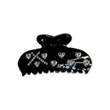 Heart Enchanting Hair Clip, Black
