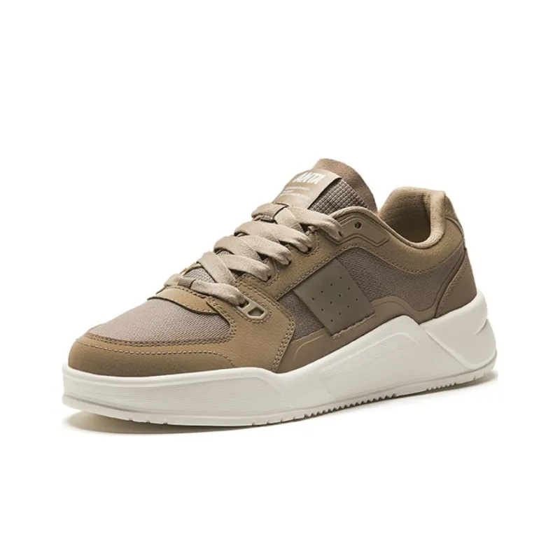 Anta Life Collection Caramel Slip-Resistant Cushioning Wear-Resistant Breathable Low-Top Skateboard Shoes Men's Brown-2