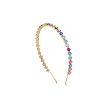 ROYALSASA Faux Crystal Headbands Women's