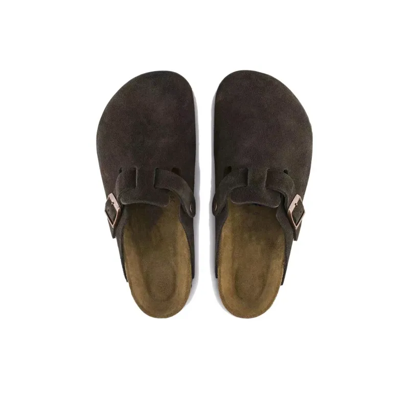 Birkenstock Boston Soft Footbed Suede Leather Narrow Fit 'Mocha'-3