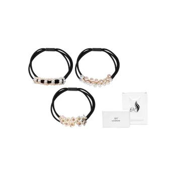SENDME Hair Ties Women's Bead Style 3 Pack