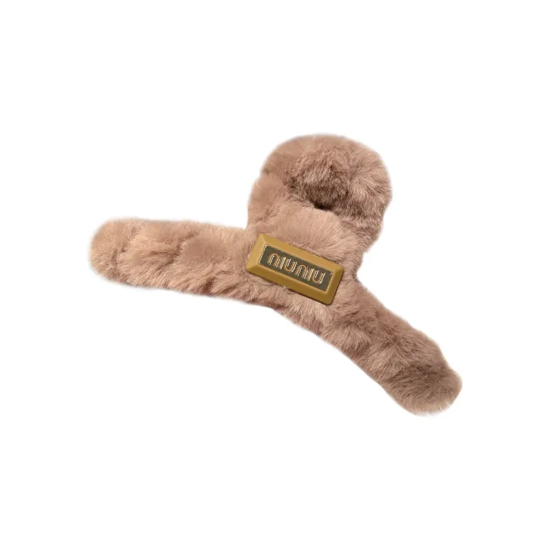 SENDME Acrylic, Plush Hair Clips Women's-6
