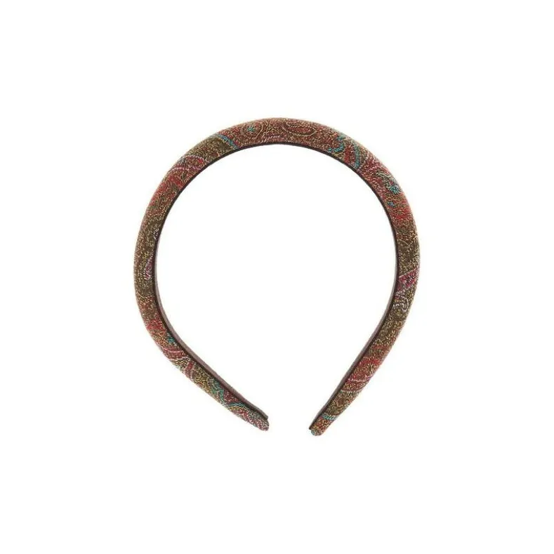 ETRO Fabric Sweater Headbands Women's Brown-0
