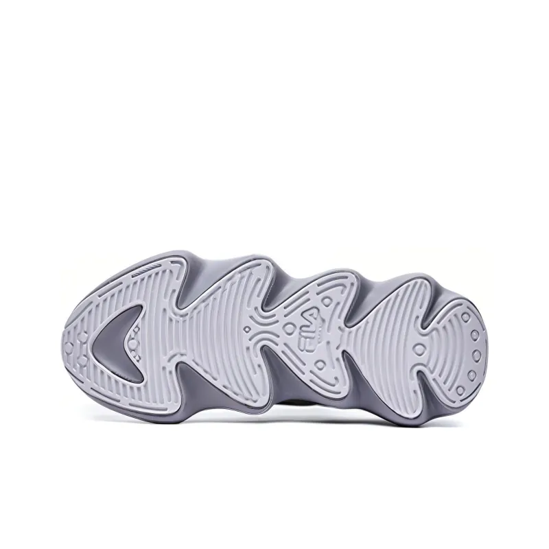 FILA FUSION Ray 3 Cushioning Anti-Slip And Wear-Resistant Low-Top Casual Shoes Women's Gray Pink-4