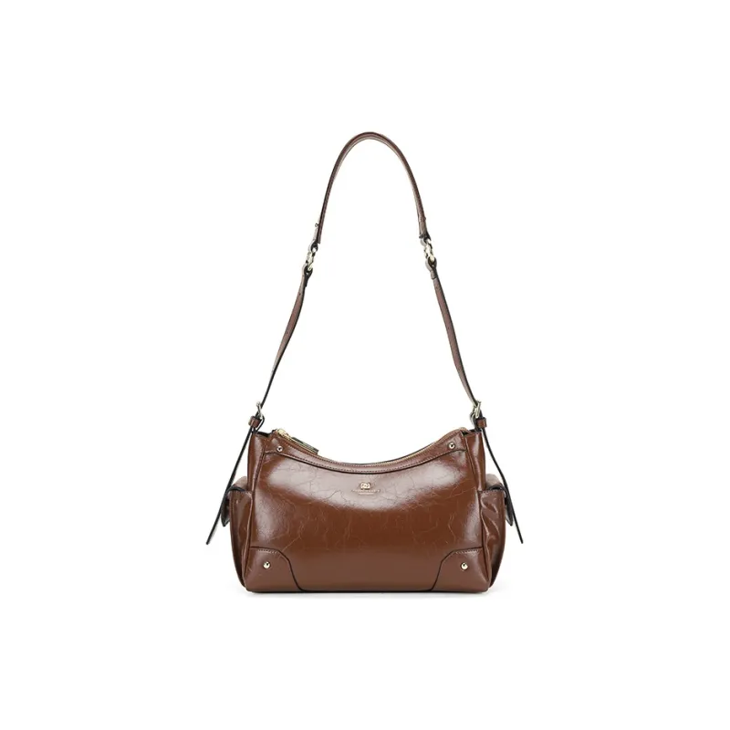 PIERRE CARDIN Commute Crossbody Bag, Shoulder Bag Premium Women's Bag Women's Black/Brown/Bitter Coffee-9