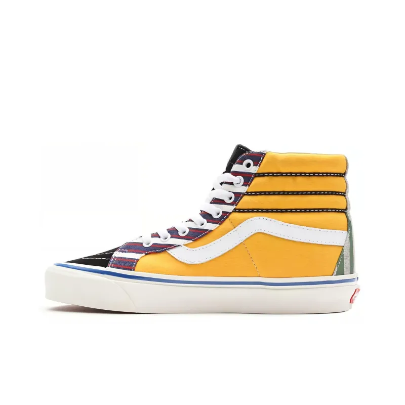 Vans SK8 Hi Black White Red-0
