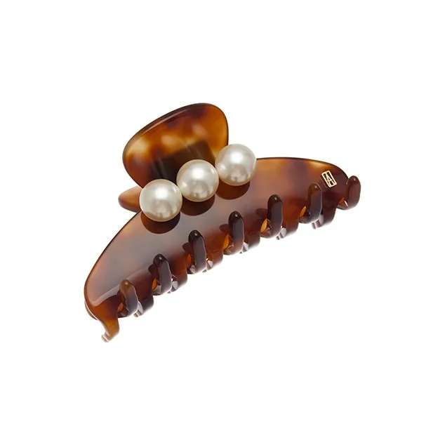 ALEXANDRE DE PARIS Jade Bead Medium Size Claw Clip Hair Accessories Women's-9