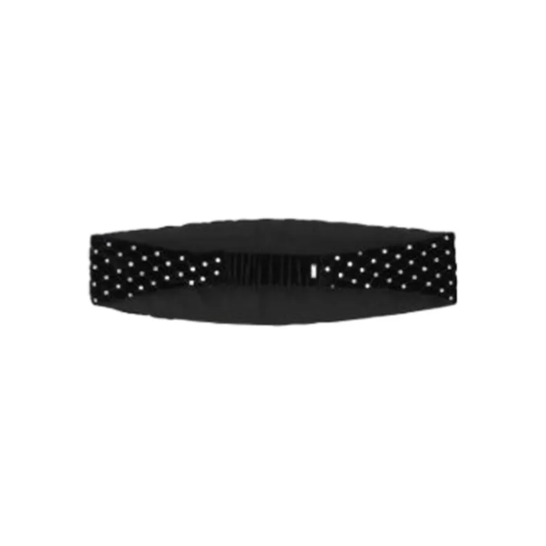 SAINT LAURENT Quilted Embellished Hairband-1