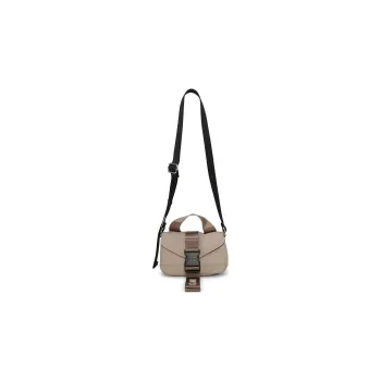 GANNI Recycled Polyester Shoulder Bag Crossbody Bag Mini Women's Light Gray