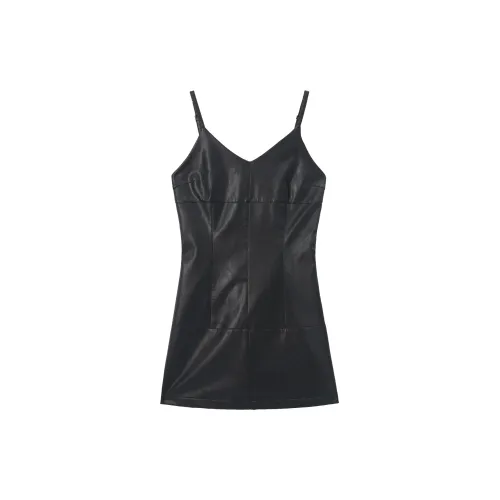 UNVESNO Slip Dresses Unisex Twilight Black