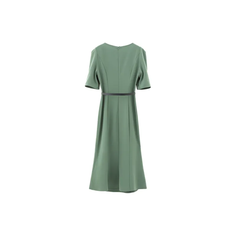 NINE WEST Short Sleeved Dresses Women's Green-1