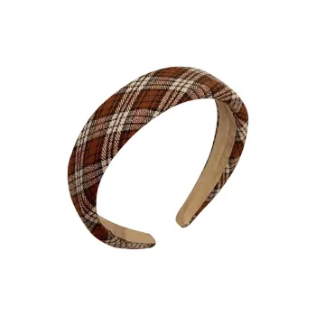 SENDME Headbands Women's Dark Coffee Color Block Headband