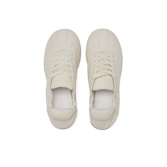ZSBELLA Lightweight Breathable Slip-Resistant Low-Top Casual Shoes Women's Ecru-3