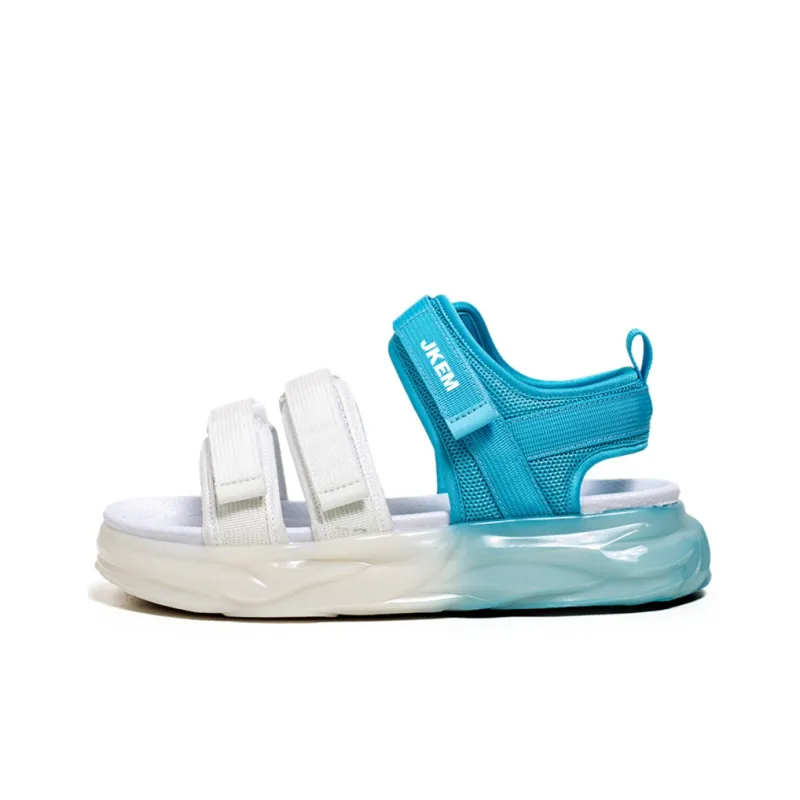 JKEM Beach Sandals Unisex White Black/White Blue/Beige Orange-0