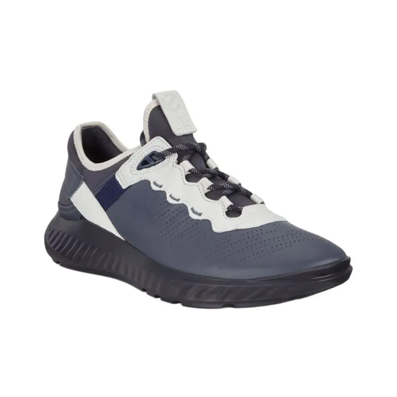 Ecco Low Top Casual Shoes Men's Gray Blue-2